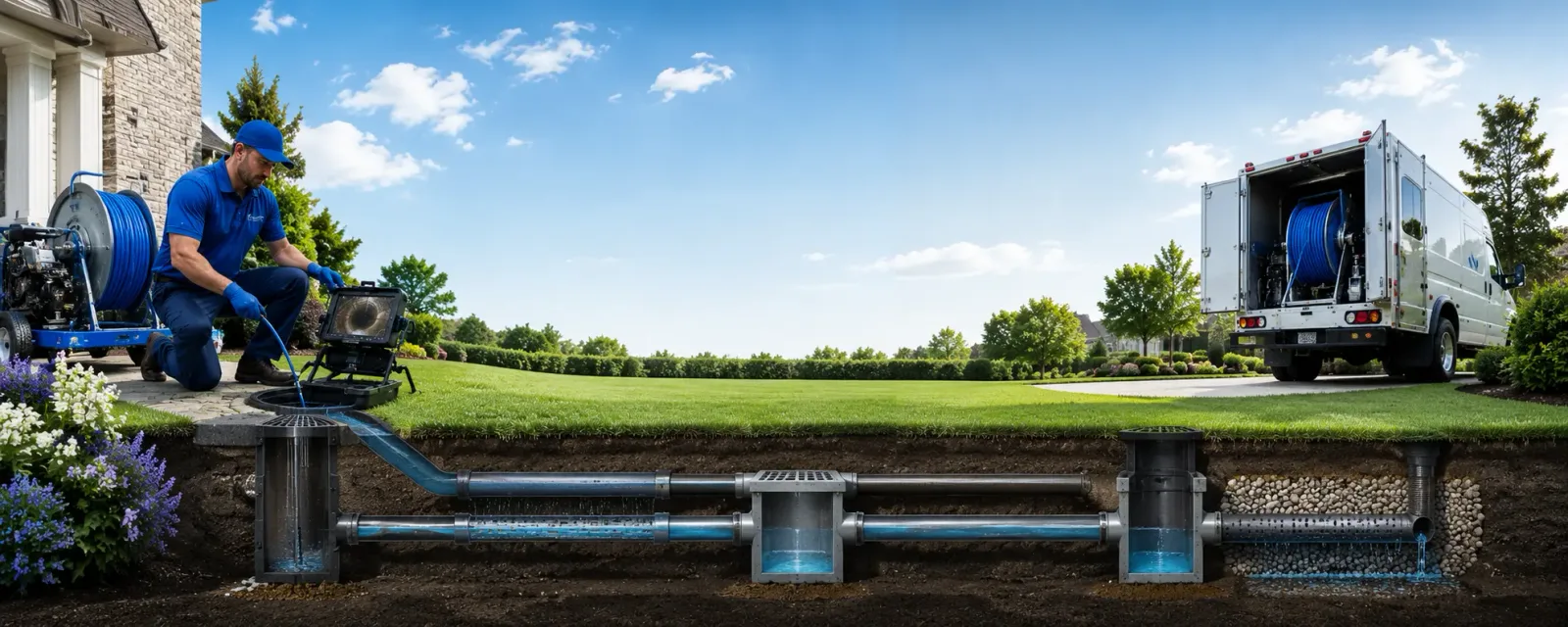 Outdoor drain cleaning information for Wade, NC